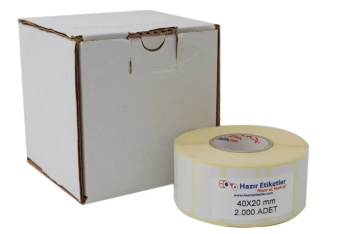 40mm x 20mm eko termal rulo çıkartma haziretiketler.com