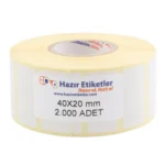 40mm x 20mm eko termal rulo etiket haziretiketler.com