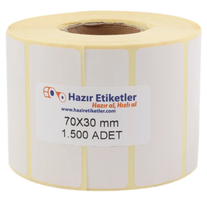 eko rulo etiket haziretiketler.com 70mm 30mm 1500 adet