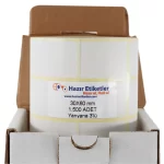 eko termal rulo etiket haziretiketler.com 30mm x 60mm 4500 adet