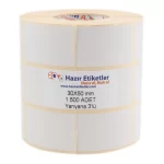 eko termal sticker haziretiketler.com 30mm x 50mm 4500 adet