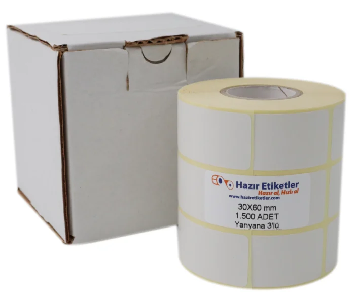 vellum rulo çıkartma haziretiketler.com 30mm x 60mm 4500 adet
