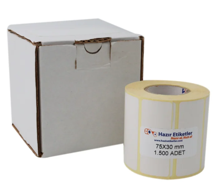 vellum rulo çıkartma haziretiketler.com 75mm x 30mm 1500 adet