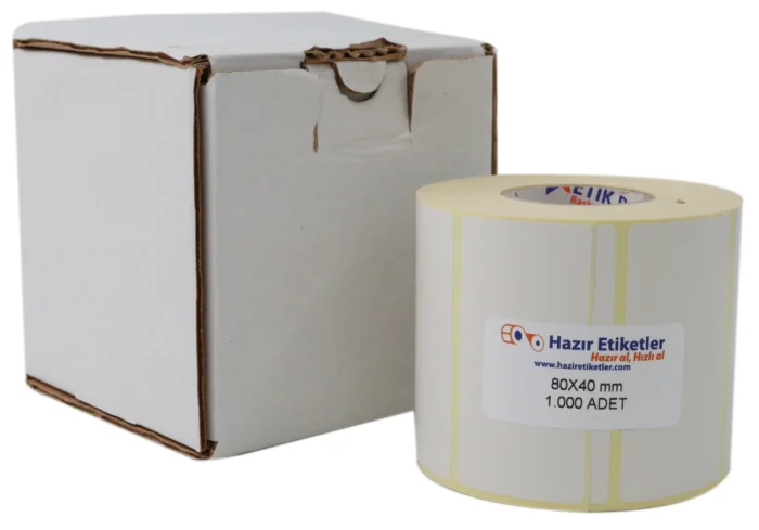 vellum rulo çıkartma haziretiketler.com 80mm x 40mm 1000 adet