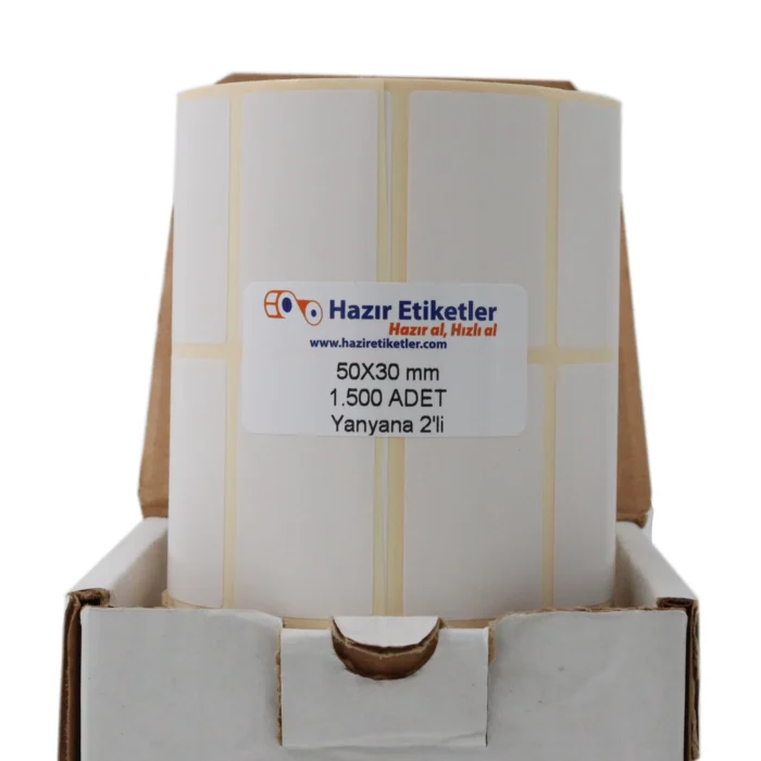 vellum rulo sticker etiketler haziretiketler.com 50mm x 30mm
