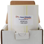 vellum rulo sticker haziretiketler.com 80mm x 40mm 1000 adet