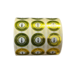 PP Metalize Kalite Kontrol Şartlı Kabul Etiketi 25mm Çap 2500 Adet Yan Yana 3 lü - Görsel 3